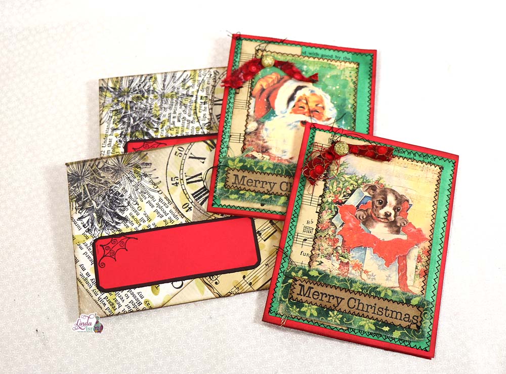 Day 10 of 12 Days of Junk Journal Gift Ideas Card and Envelope