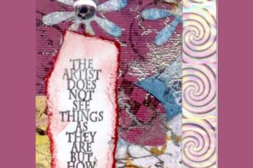 How to create a Collage ATC Using Scraps of Paper and Stamping
