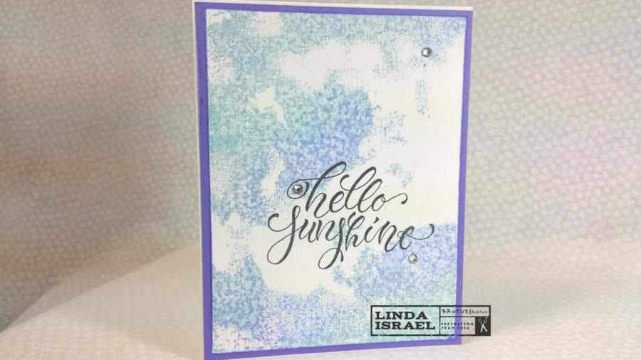 Super Easy Watercolor Card Using Stamps