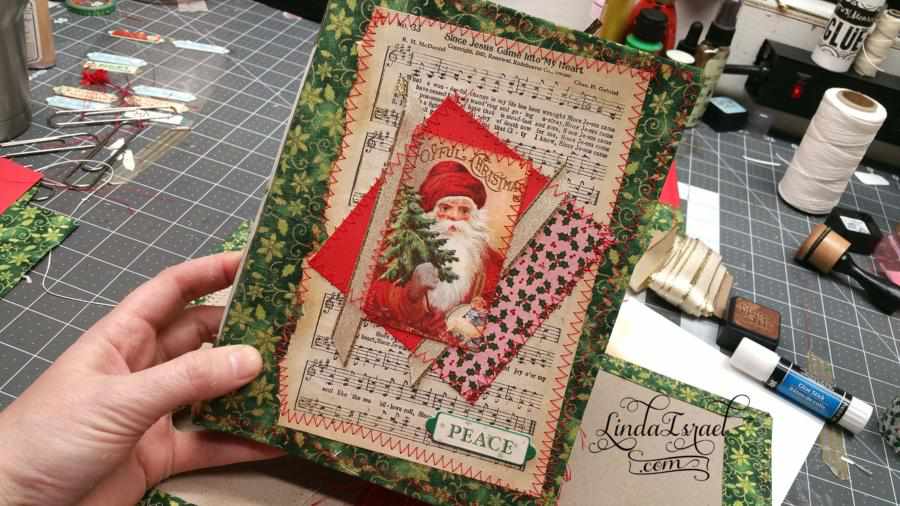 How To Make A Cover For Christmas Junk Journal