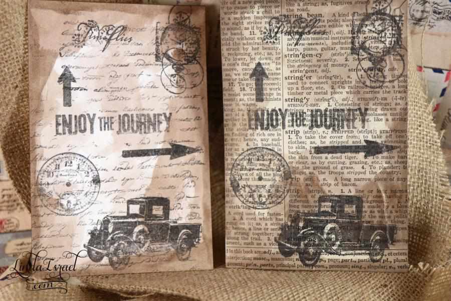 Enjoy the Journey Stamped Journal Cards Tutorial