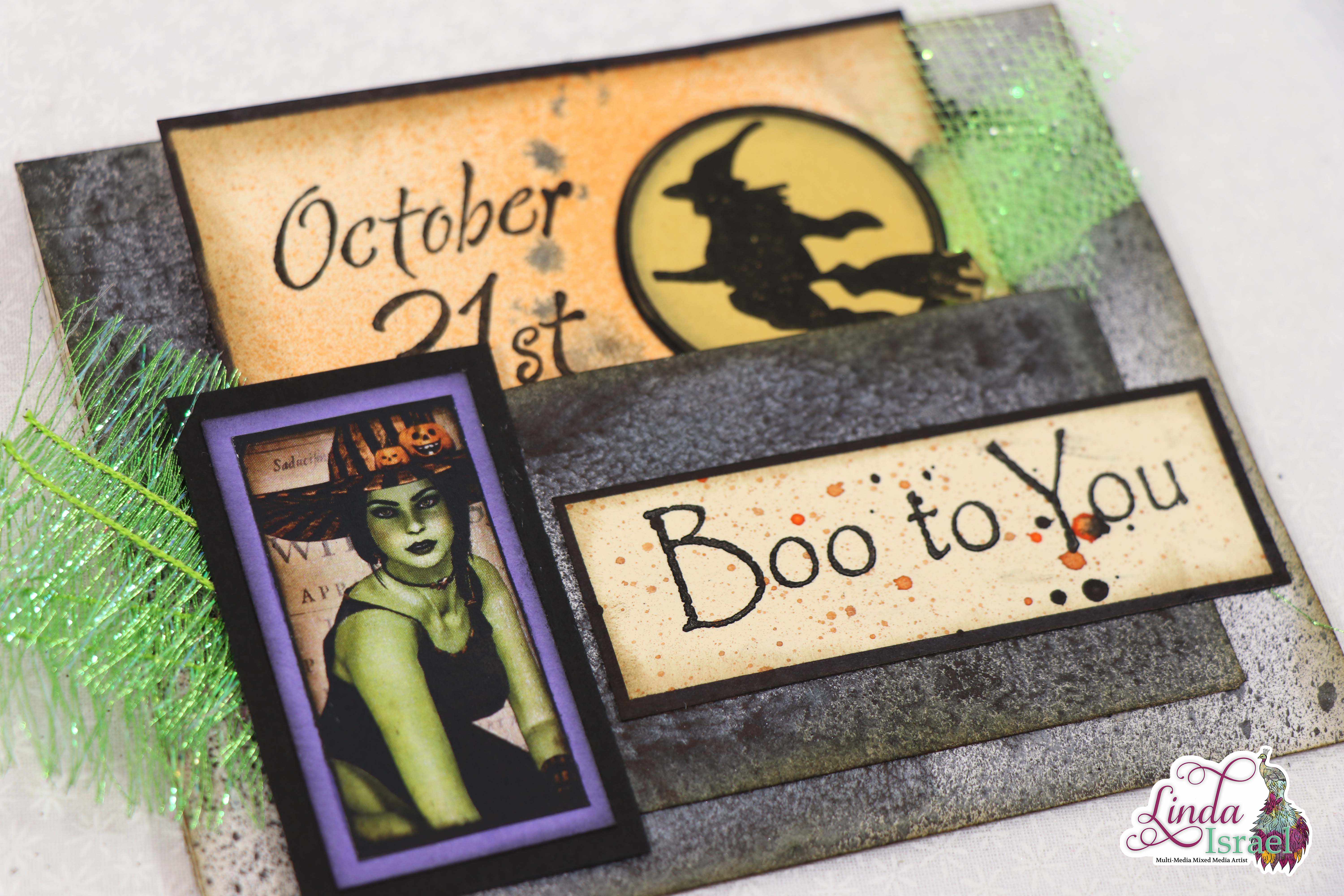 Boo to You Halloween Altered Envelope Tutorial