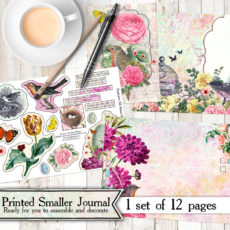 All About Robins Printed mini Journal Kit