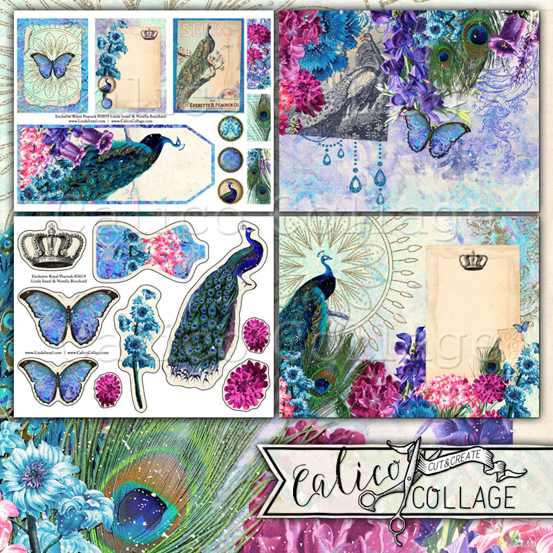 Virtual Subscription Royal Peacock Digital Journal Kit