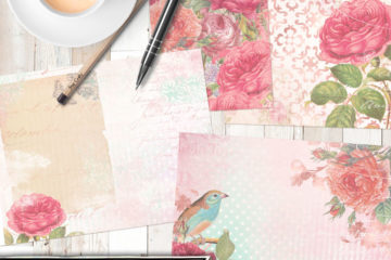 Enchanted Rose Printed Mini Journal Kit