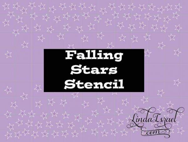 Stencil Falling Stars