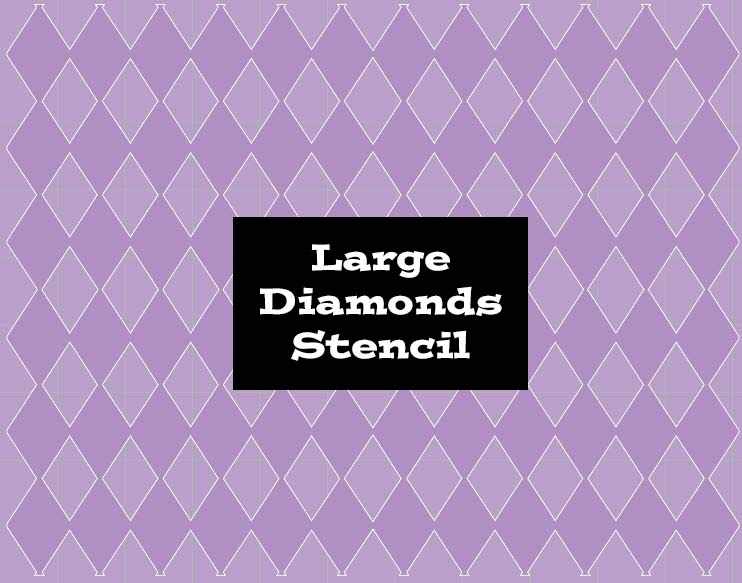 Stencil Large Diamonds