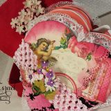 Valentine Junk Journal in Heart Box