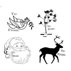 Christmas Themed Items and Rubber Stamps