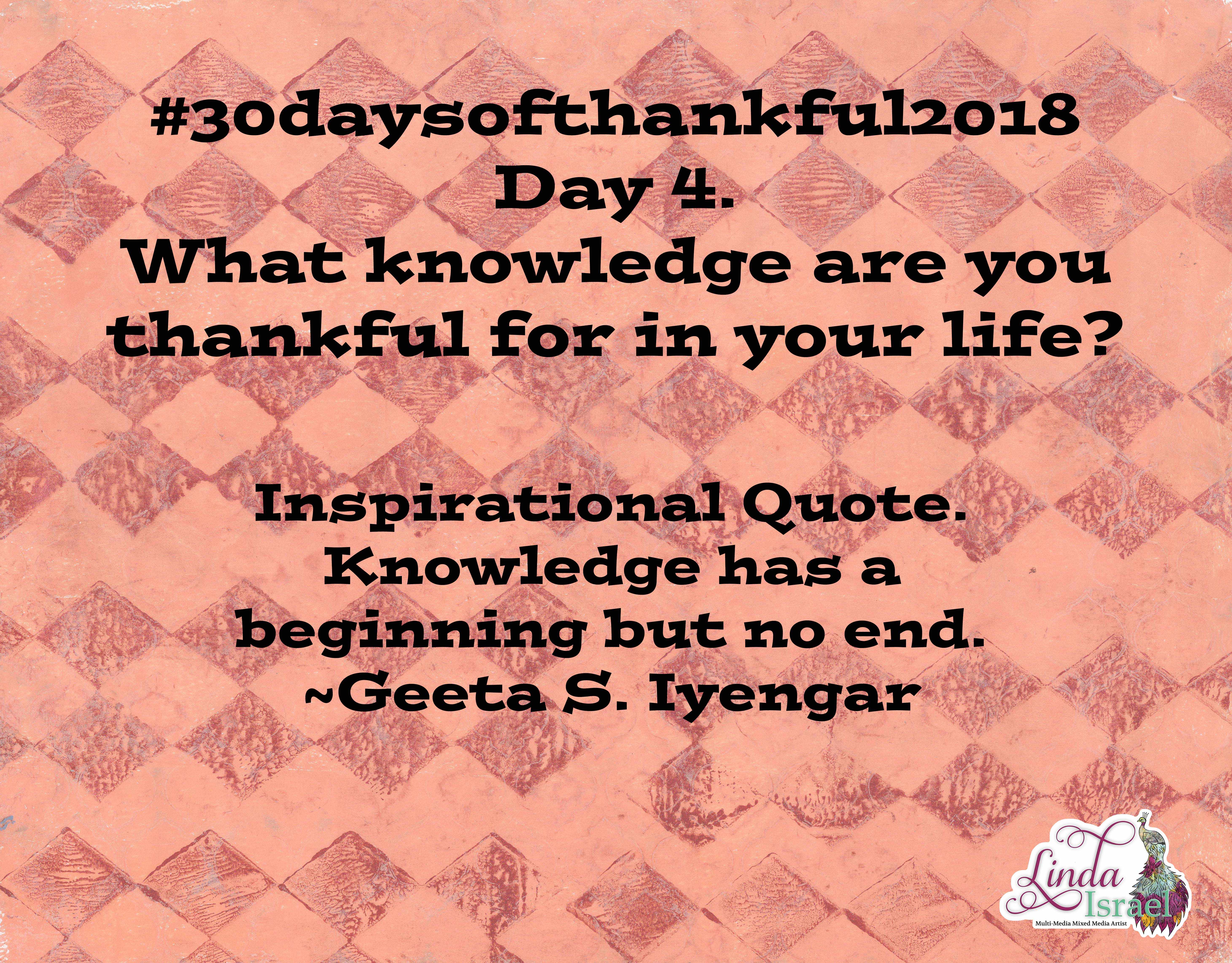 Day 4 of 30 days of Thankful 2018