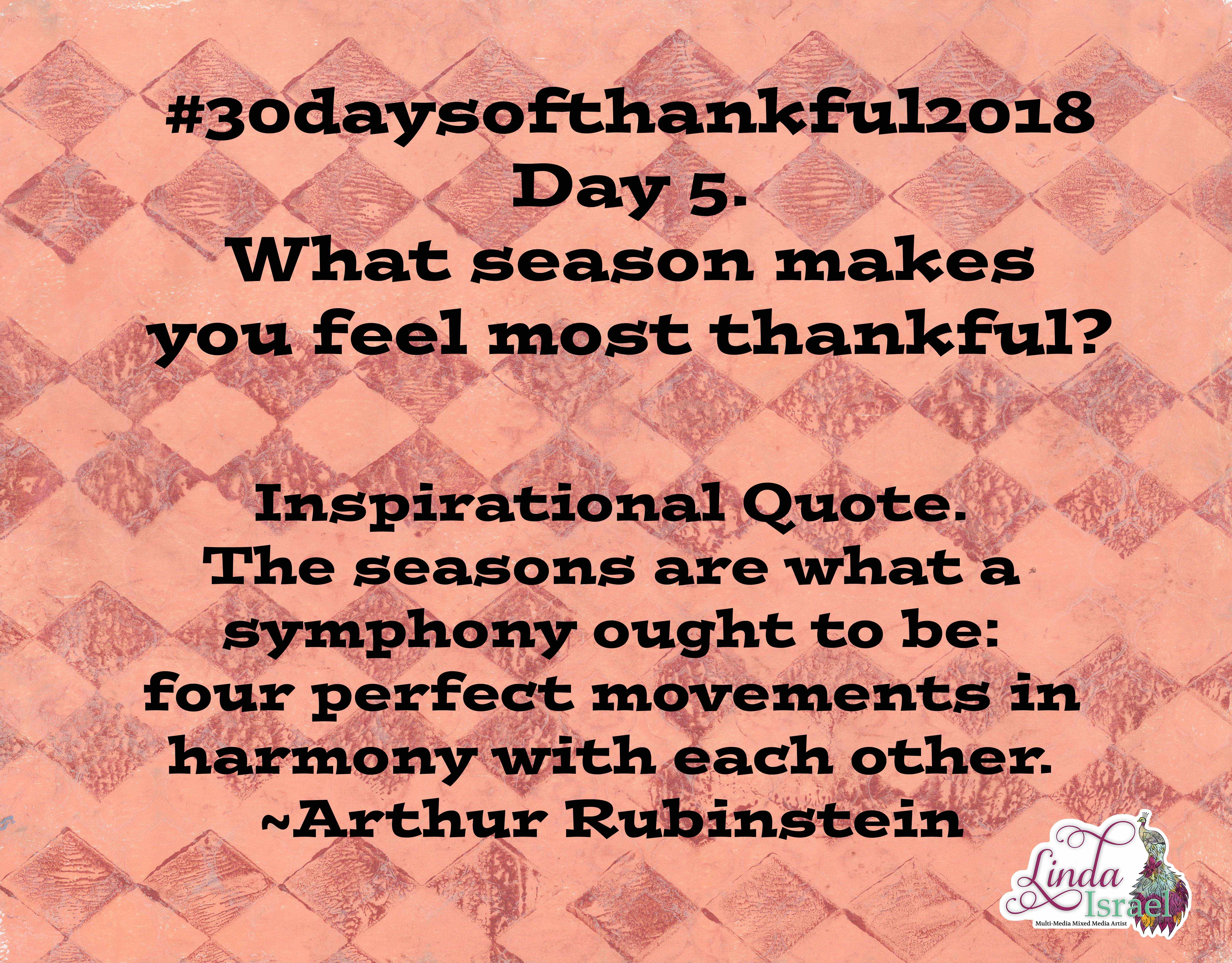 Day 5 of 30 days of Thankful 2018