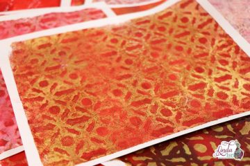 Red and Gold Gel Printing Play