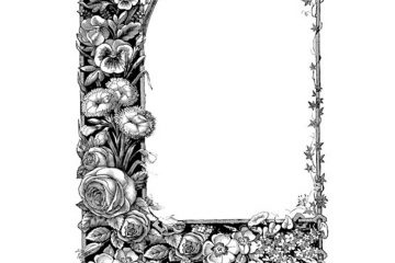 CFF258G Blooming Frame Rubber Stamp
