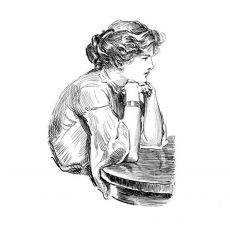 CTD011E Janice Rubber Stamp