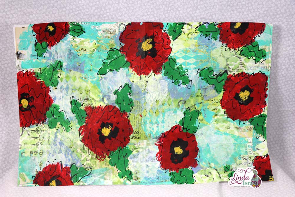 Mixed Media Poppy Masterboard Tutorial