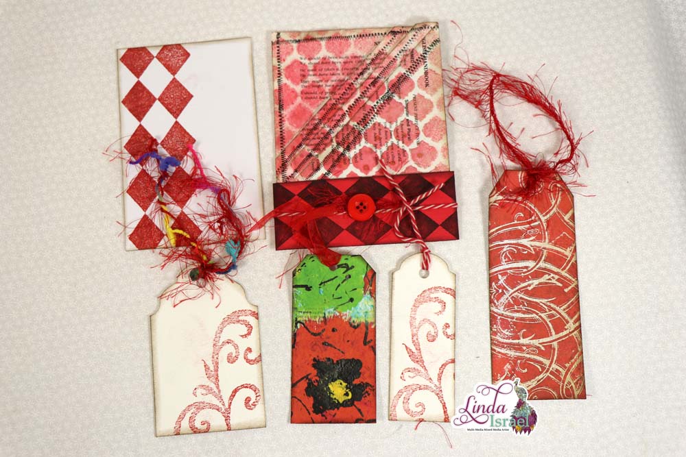 Red Junk Journal Pocket Tutorial