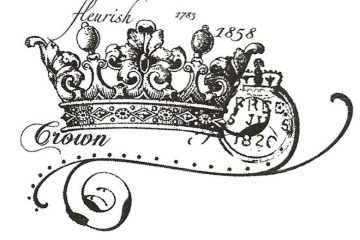 CHC213D Crown Collage Rubber Stamp