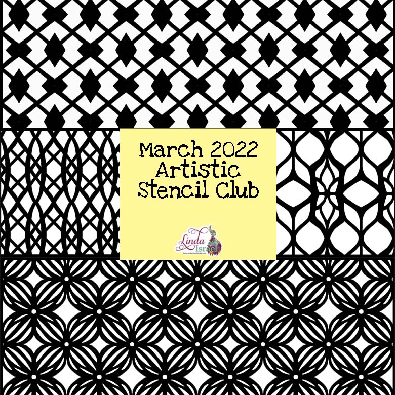 March 2022 Artistic Stencil Club