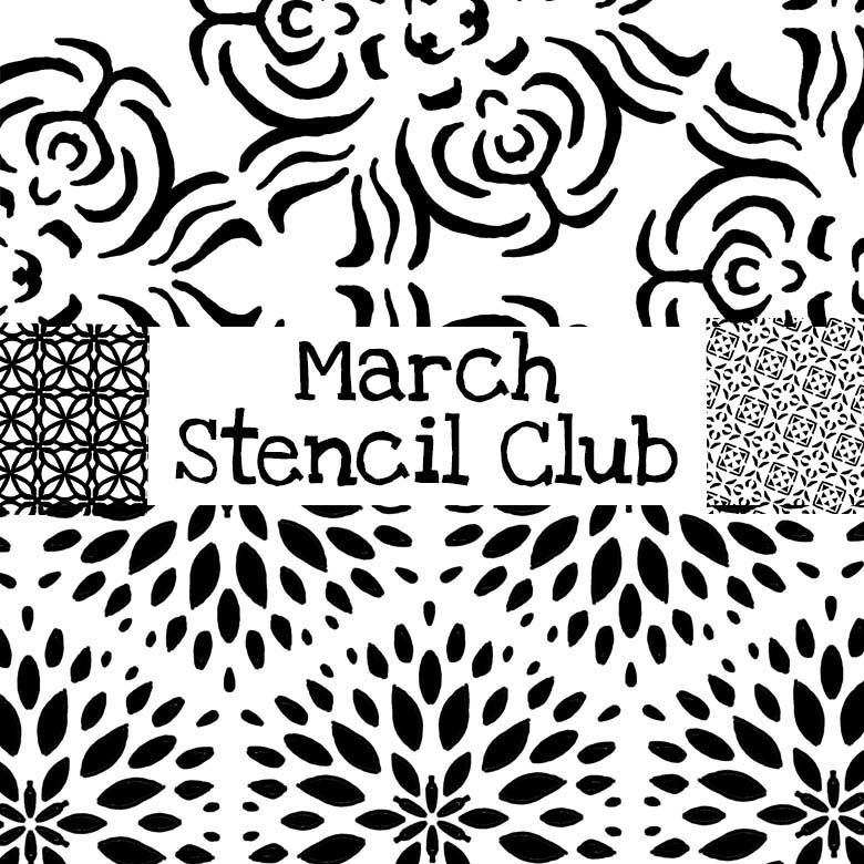 March 2019 Artistic Stencil Club