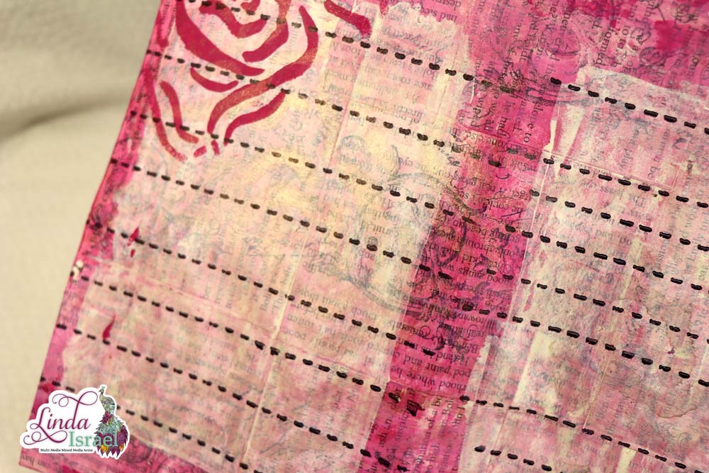 Painted Junk Mail to Journal Page Tutorial