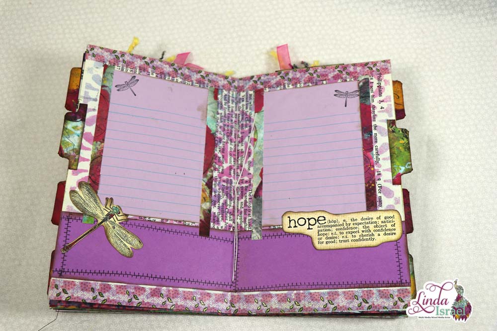 Flip through of Linda's Wisdom Junk Journal