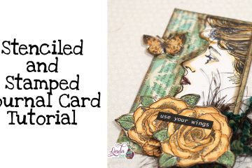 Stenciled and Stamped Journal Card Tutorial