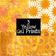 3 Yellow Gel Prints