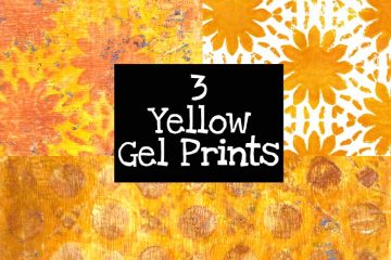 3 Yellow Gel Prints