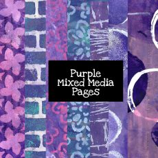 Purple Mixed Media Pages