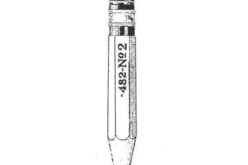 CCA311C #2 Large Pencil Rubber Stamp