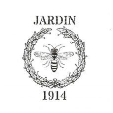 CFF134C Jardin Bee Seal Rubber Stamp