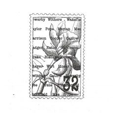 CFF603C Iris Postage Rubber Stamp