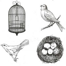 CFF714G Nest Cube Rubber Stamps