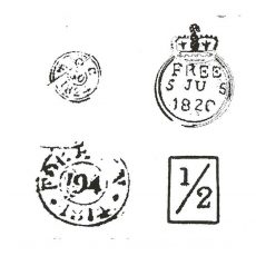 CHC421D Cancellation Cube Rubber Stamp
