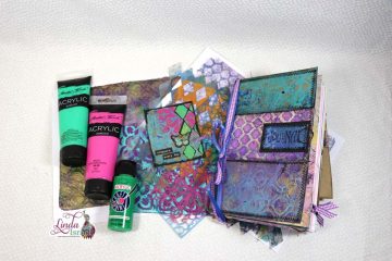 Live Mixed Media Painted Pages for Junk Journals