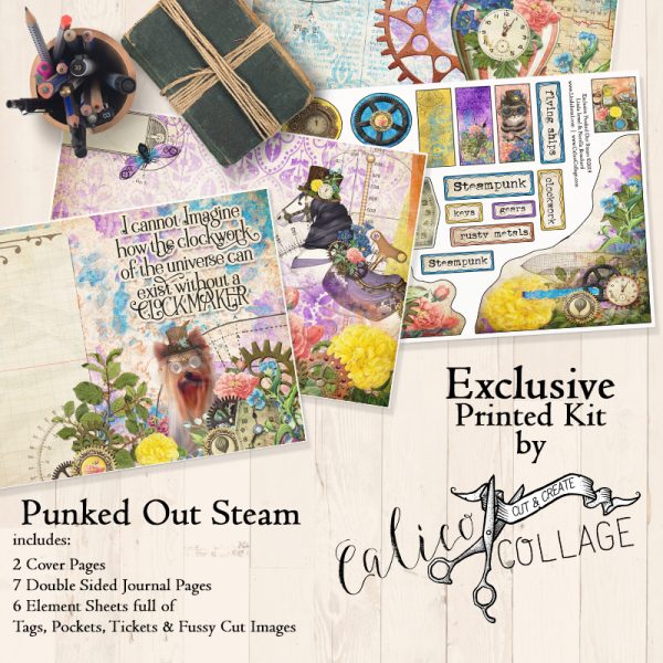 Exclusive Punked Out Steam Printed Journal Kit