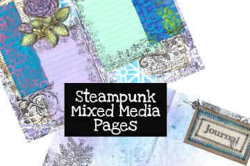 Steampunk Mixed Media Pages Digital Download