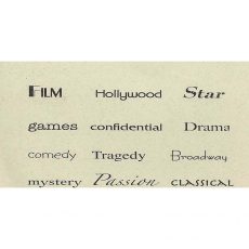TS220C Movie Star Finger Prints Rubber Stamps