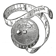 CTM129D London Measures Rubber Stamp