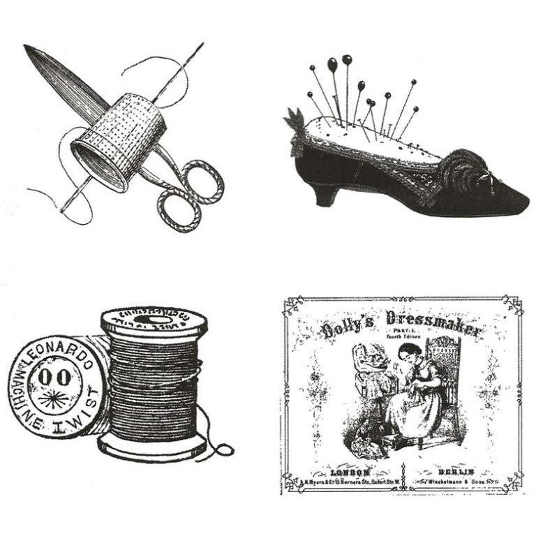 CTM300G Sewing Cube Rubber Stamps