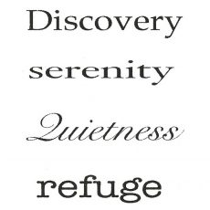 CNA124D Serenity Rubber Stamps