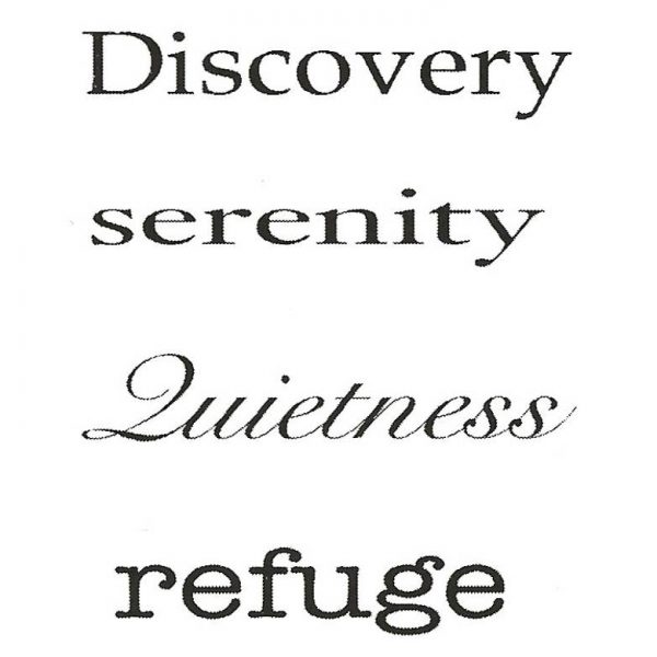 CNA124D Serenity Rubber Stamps