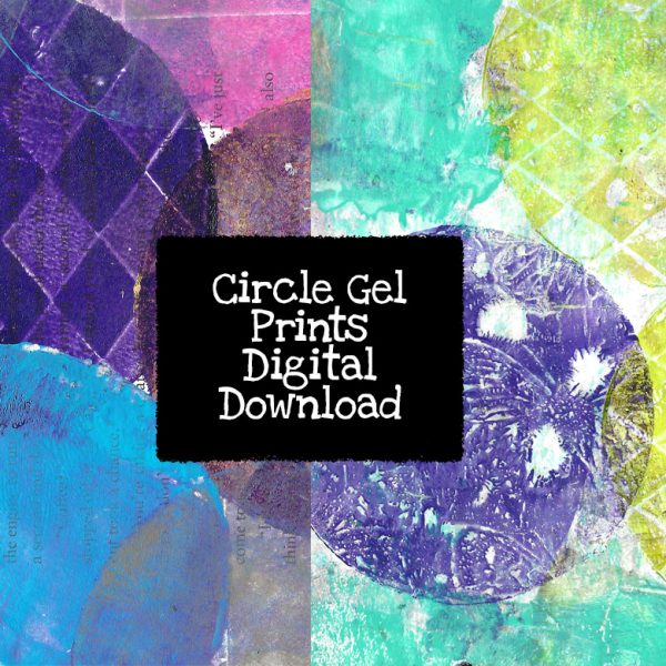 Circle Gel Prints Digital Download