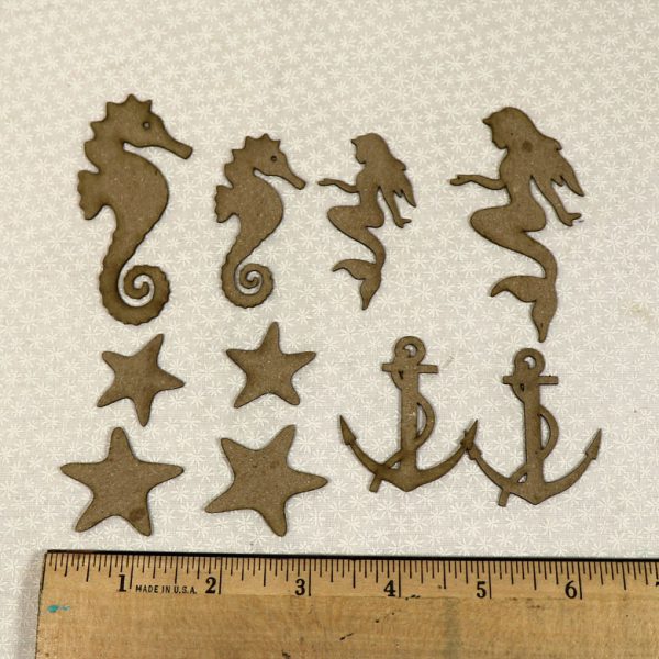 Sea Themed Chipboard Pieces