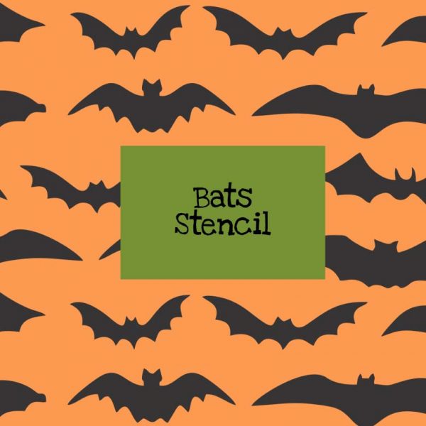 Bats Stencil