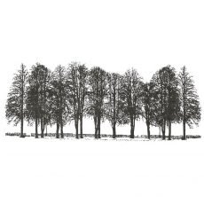 CFF624F Tree Line Rubber Stamp