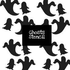Ghosts Stencil