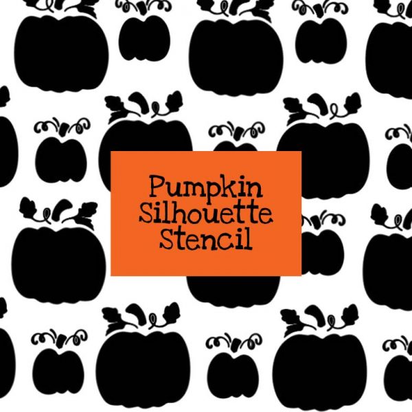 Pumpkin Silhouette Stencil
