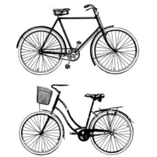 BB502F Bike Duo Rubber Stamps