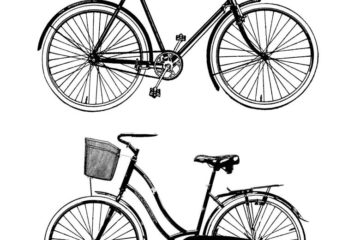 BB502F Bike Duo Rubber Stamps